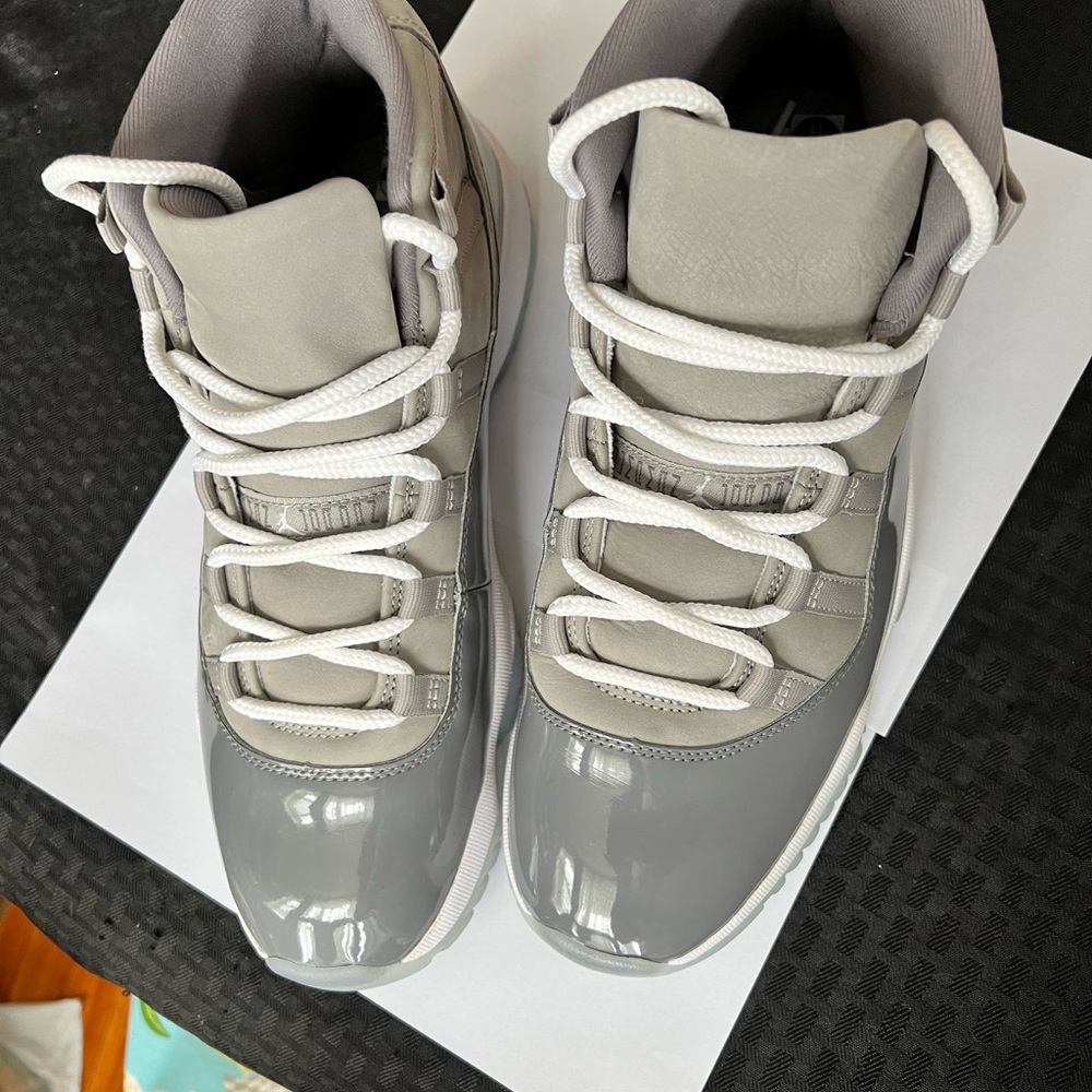 Jordan 11 retros gray , used once . No box unfortunately